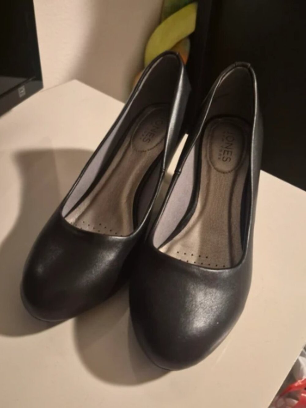 Black low heels